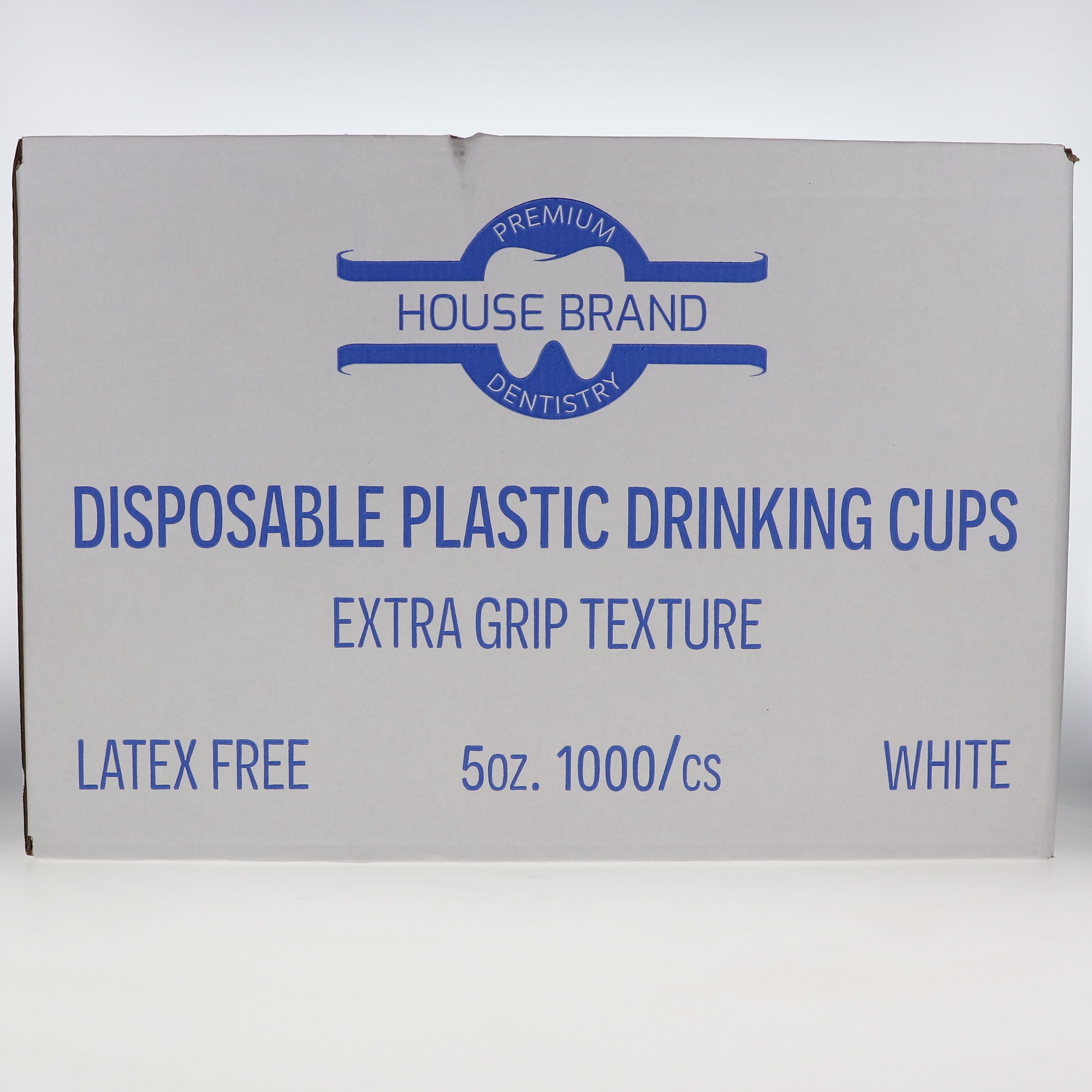 House Brand Dentistry 109251 Disposable Plastic Dental Drinking Cups White 1000/Cs 5 Oz House Brand Dentistry 109251 Disposable Plastic Dental Drinking Cups White 1000/Cs 5 Oz